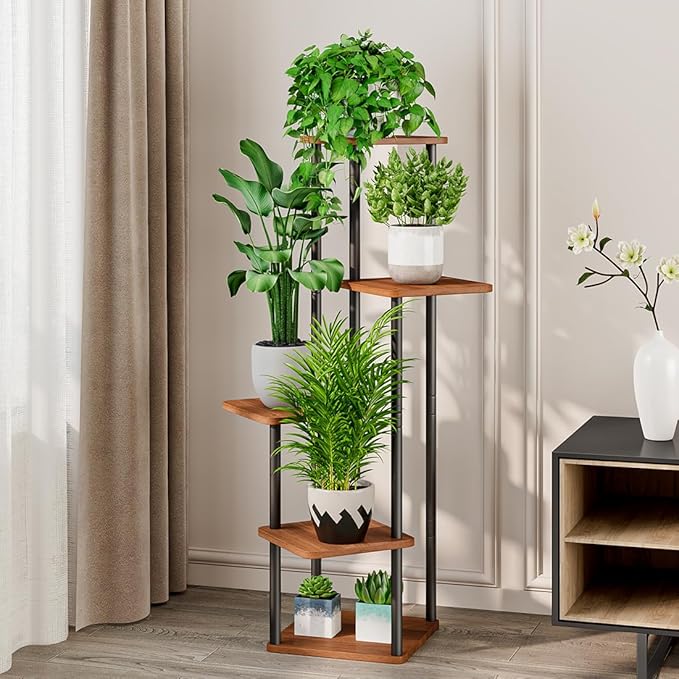 AZERPIAN Plant Stand 5 Tier Indoor Metal Flower Shelf - Image 2