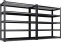 Set of 2 Garage Shelving-3000 lbs 5 Tier Storage Shelves, Adjustable Heavy Duty by Unknown