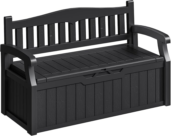 Homall 75 Gallon Outdoor Storage Benches Lockable Deck Box by Homall