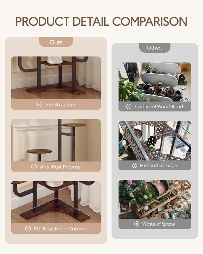Corner Plant Stand Indoor - Image 4