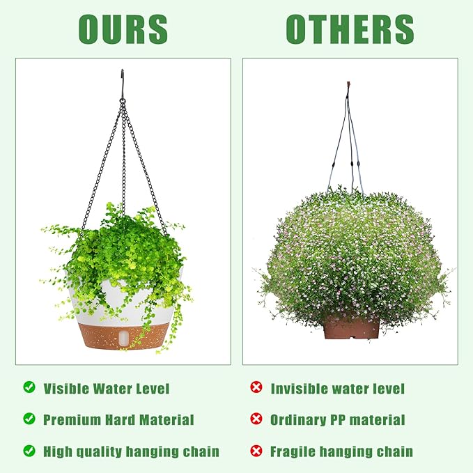 Amyhill 6 Pcs 8 Inch Hanging Planter - Image 4