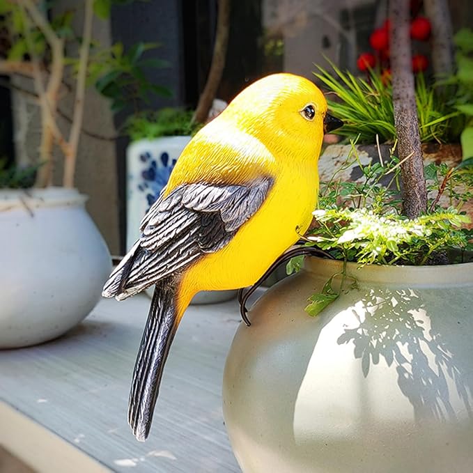 Garden Bird Statue Flower Pot Hugger Outdoor Decor - Image 3