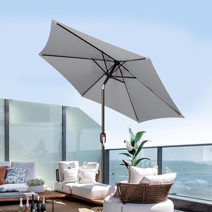 Blissun 7.5 ft Patio Umbrella, Yard Umbrella, Outdoor Market Umbrella - Image 6