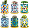 6 Pack Mandala Succulent Plant Pot by Ascrafter