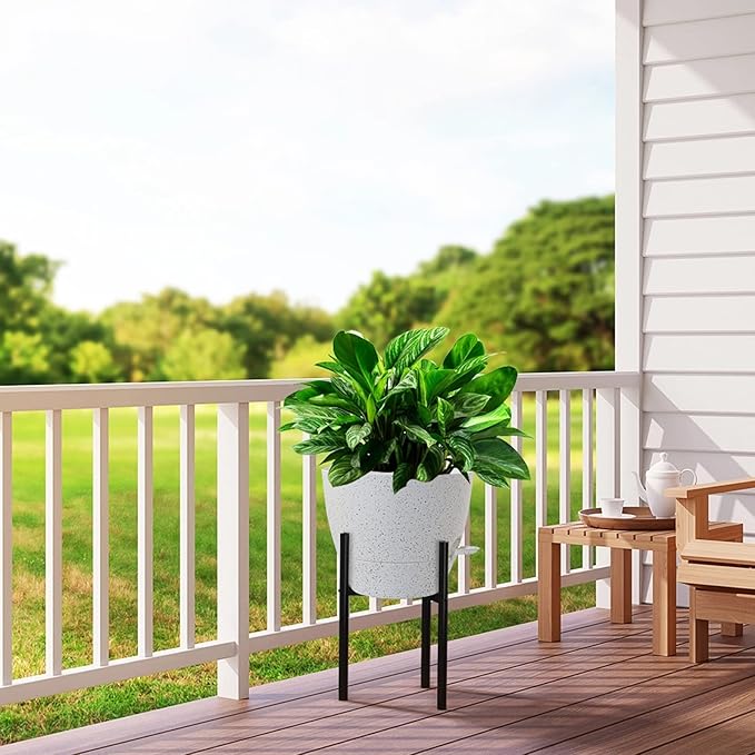 12 inch Large Self Watering Pots, Plastic Planters - Image 7
