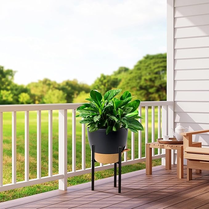 12 inch Large Self Watering Pots, Plastic Planters - Image 7