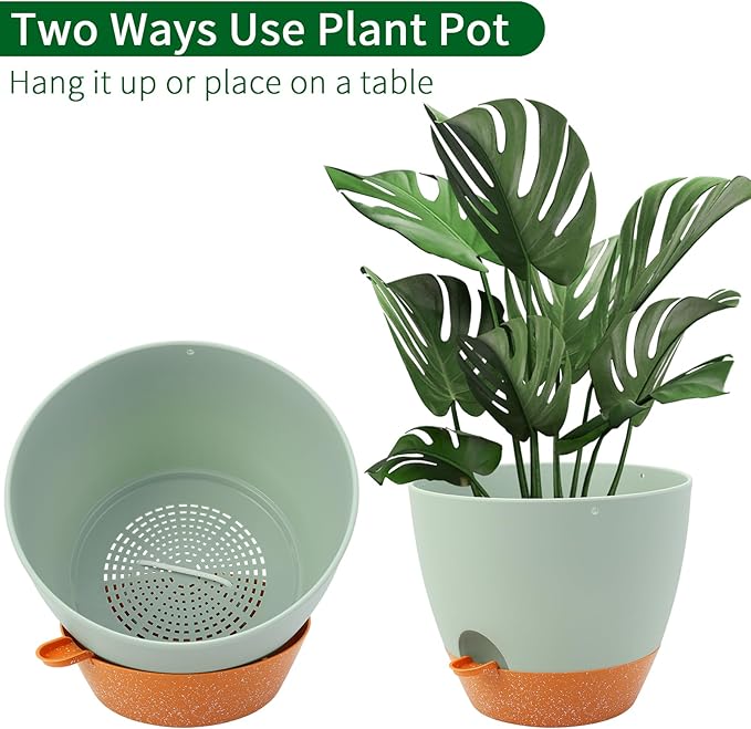 GARDIFE Large Hanging Planter, 12 inch Hanging planters - Image 5