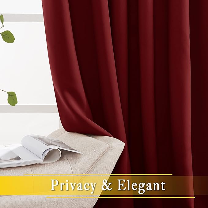NICETOWN French Door Curtain for Window Extra Long & Wide, Grommet Thermal - Image 4