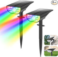 TOBUSA Solar Spot Lights Outdoor Waterproof, RGB Solar Color Changing Lights by TOBUSA