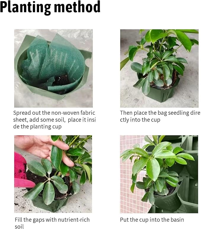 36 Pockets Living Wall Planter Indoor, Self Watering Wall Hanging Planters - Image 6