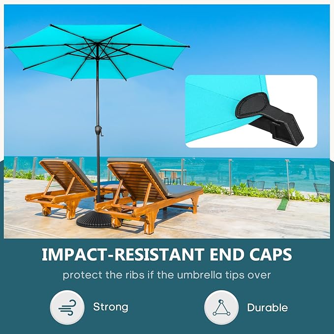 Abba Patio 9FT Lyon Outdoor Patio Umbrella Outdoor Table Umbrella - Image 6