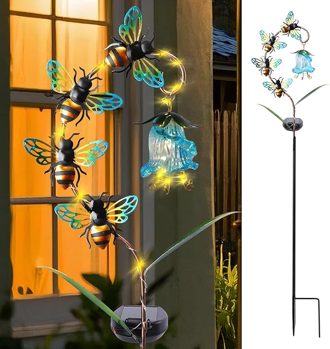 Afirst Decorative Solar Lights Outdoor Solar Bee Stake Light by Afirst