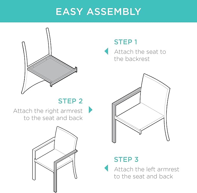 Best Choice Products Set of 2 Stackable Outdoor Wicker Dining Chairs - Image 7