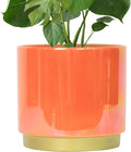 Gepege Peach Indoor Plant Pots for Plants, Large Ceramic Planter by Gepege