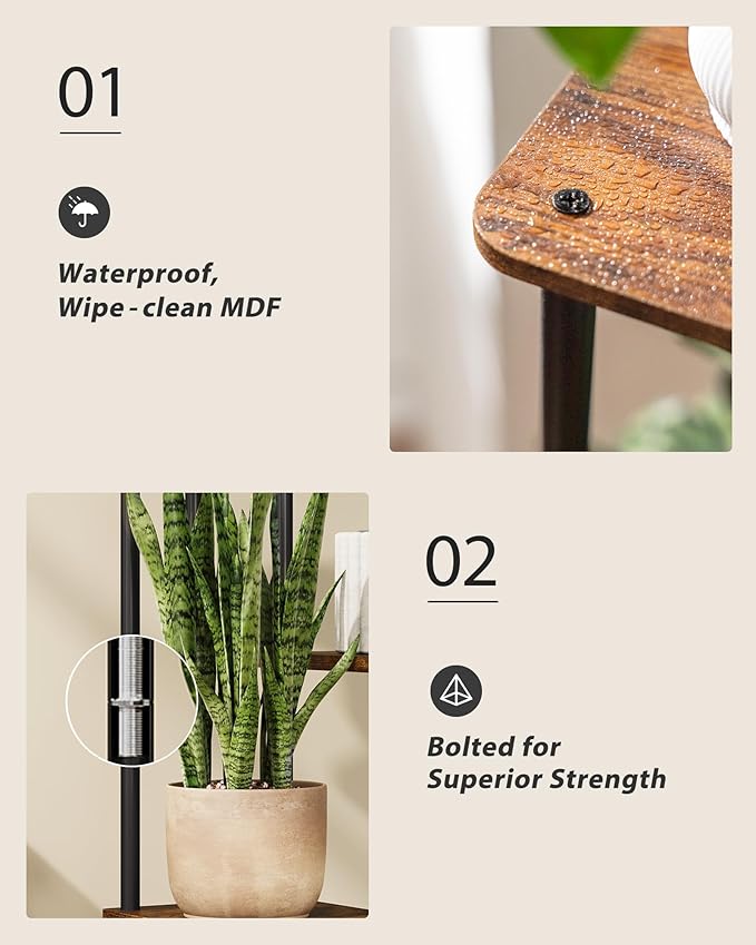 Corner Plant Stand Indoor 6 Tiered Plant Shelf - Image 6