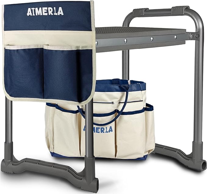 Aimerla Foldable Garden Kneeler Seat Heavy Duty Garden Stool by Aimerla