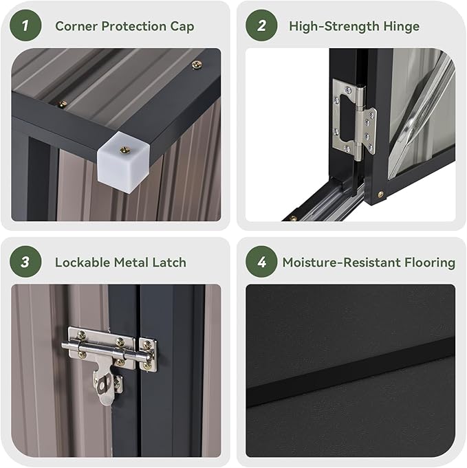 Aoxun Outdoor Storage Shed - Image 4