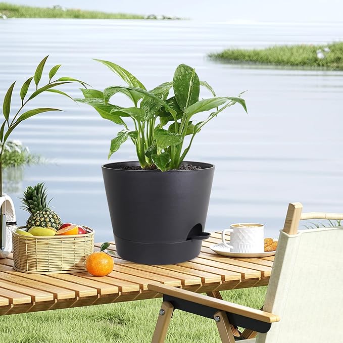 12 inch Large Self Watering Pots - Image 6