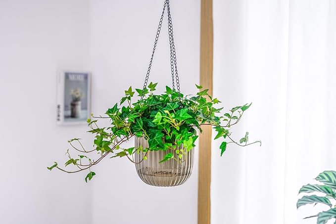 Melphoe 2 Pack Self Watering Hanging Planters Indoor Flower Pots, 6.5 Inch - Image 9