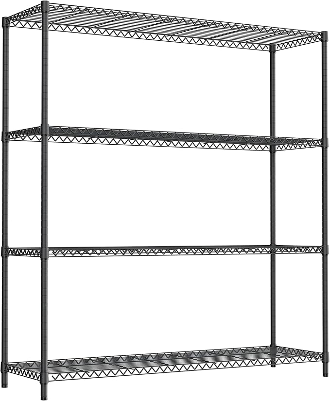 2400LBS 47.3" W Stand Shelf Wire Rust-Proof Outdoor Storage Shelving 4-Tier - Image 6