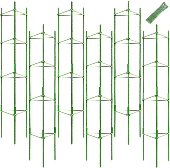 Legigo 6-Pack Tomato Cage for Garden Plant Support- Up to 63inch Garden Stakes - Image 8