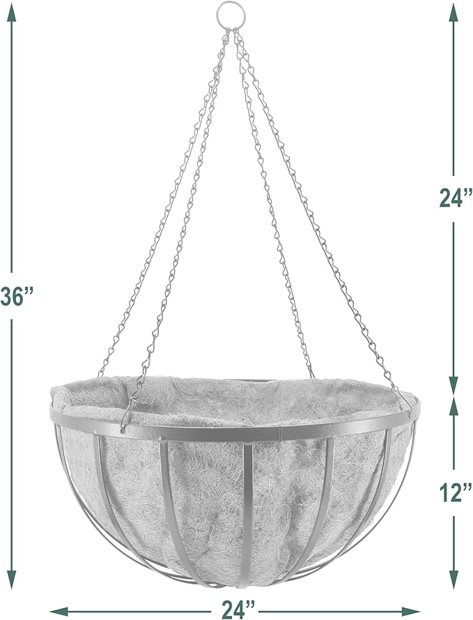 Arcadia Garden Products Round Hanging Planter Basket - Image 4