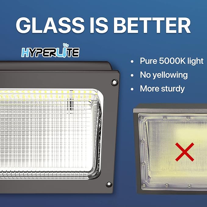 HYPERLITE LED Wall Pack Light 120W 15, 600LM Commercial and Industrial Outdoor - Image 3