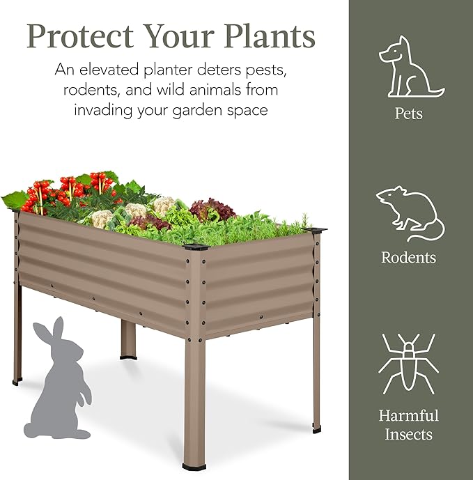 Best Choice Products 48x24x30in Galvanized Raised Garden Bed, Metal Elevated - Image 6