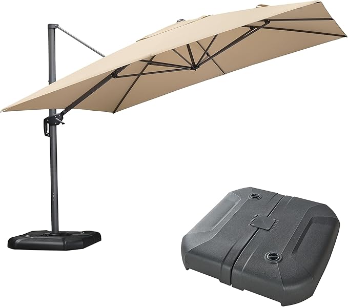 PURPLE LEAF 11.5' X 11.5' Telescopic Patio Umbrella by PURPLELEAF