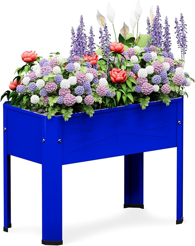 Elevated Metal Planter Box Stand Heavy Duty Raised Garden Bed by PROXRACER