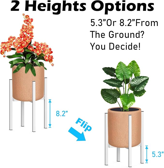 Heavy Plant Stand for 10"-16" Plant Pot Indoor Outdoor Corner, Adjustable Metal - Image 5