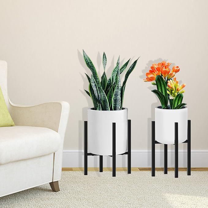 Plant Stand for 10"-16" Plant Pot Indoor Outdoor Corner, Adjustable Metal Heavy - Image 6