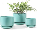 LE TAUCI Ceramic Plant Pots, 4.3+5.3+6.8 inch, Planters by LETAUCI