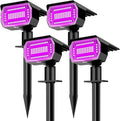 nipify 4 Pack Solar Spot Lights Outdoor, Solar Powered Waterproof Spotlight by Nipify