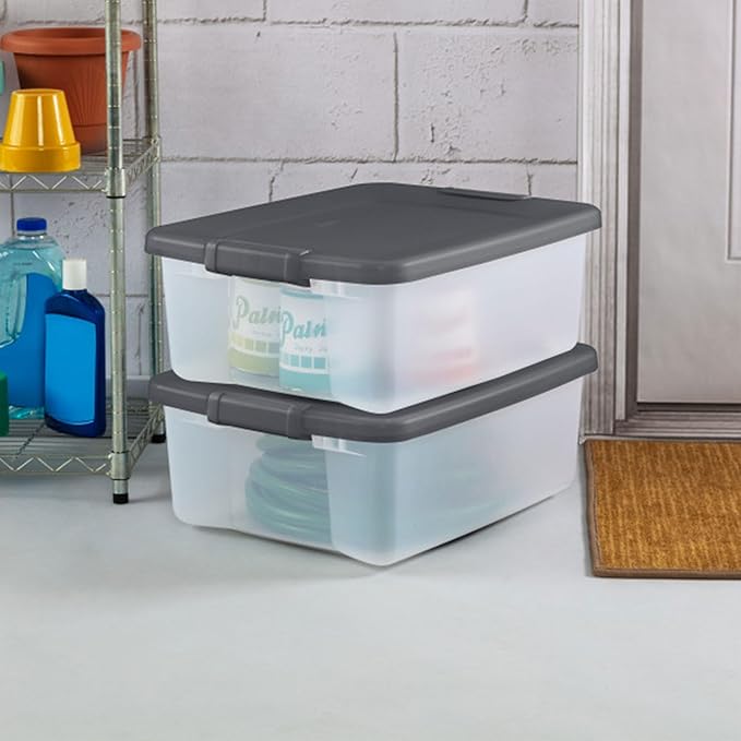 Sterilite 12-Pack ShelfTote, 25 Quart, and Office - Image 2