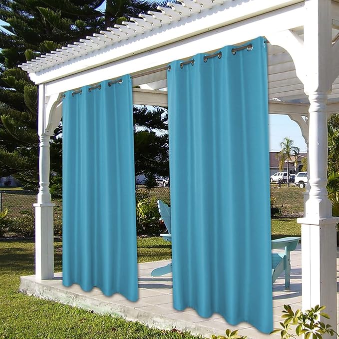 BONZER Outdoor Curtains for Patio Water Resistant Heavy Privacy Light Filtering - Image 7