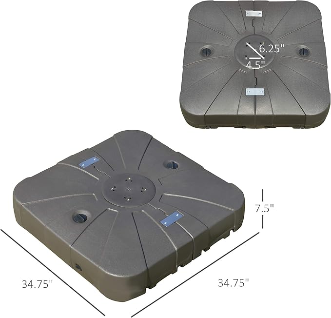 Outsunny Square Cantilever Patio Umbrella Base - Image 3