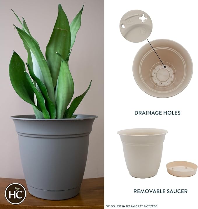 The HC Companies Eclipse Round Planter - Image 2