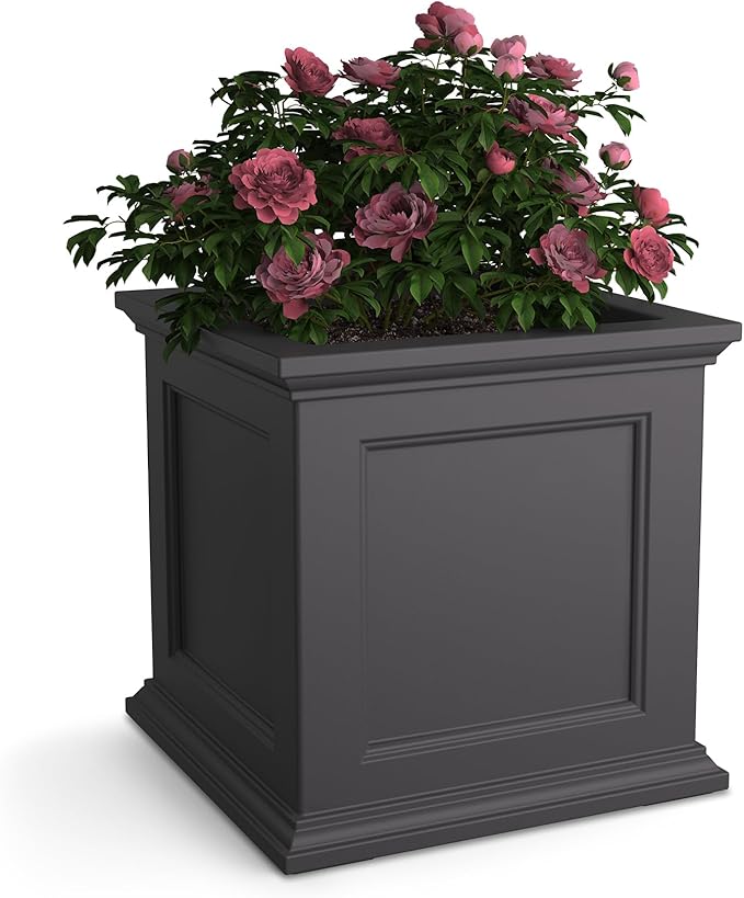 Mayne Fairfield 20-Inch Square Planter – Self-Watering, Weather-Resistant by Mayne