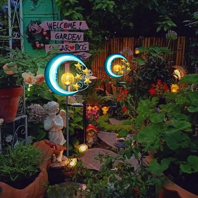 Stars Moon Solar Lights Outdoor - Image 4