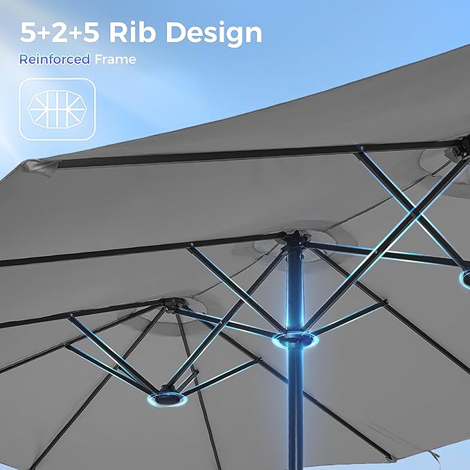 SUPERJARE 13FT Outdoor Umbrella - Image 9