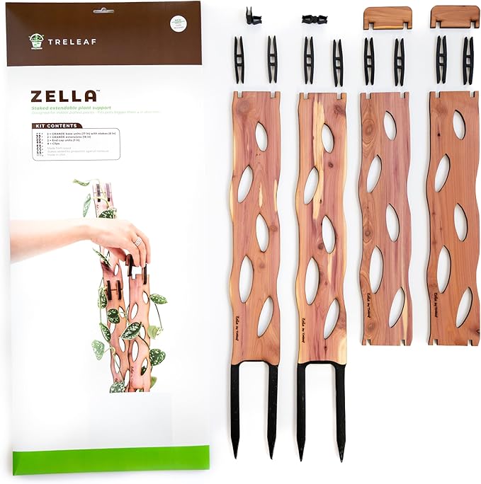 Treleaf Zella Grande Starter Kit – Wooden Extendable Plant Trellis - Image 3