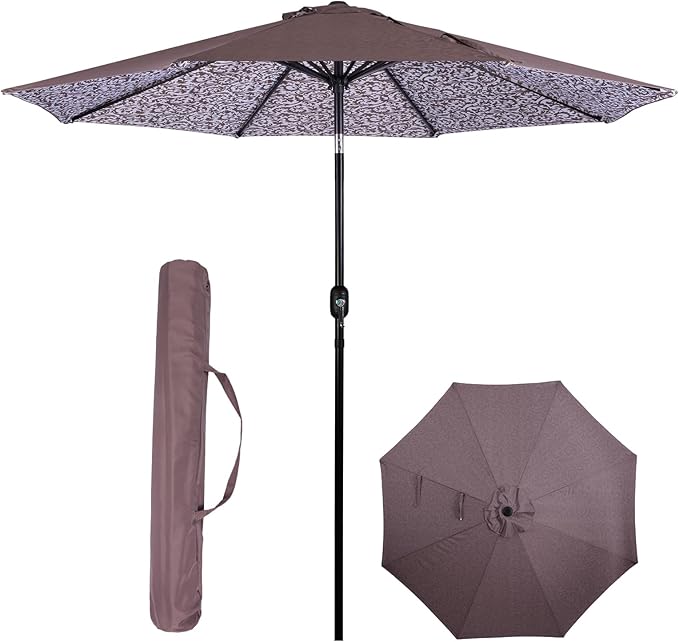 Backyard Expressions 9 ft. Patio Umbrella, Market Table Umbrella w/Tilt and by BackyardExpressions