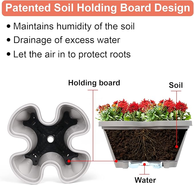 Vertical Planter 4 Tier Stackable Planters Garden Planters Strawberry Herb - Image 3