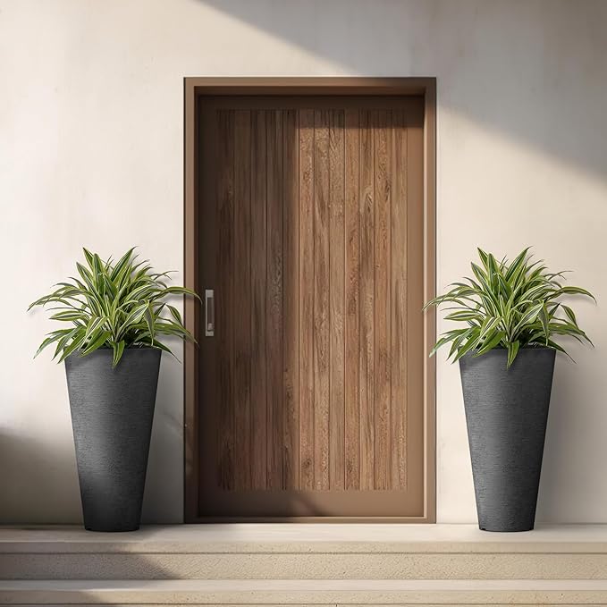 Kante Tall Round Planter Set of 2 - Image 3