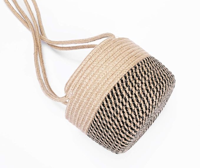 Hanging Planter Basket Jute Rope Woven Plant Hangers Indoor Hanging Plant - Image 6