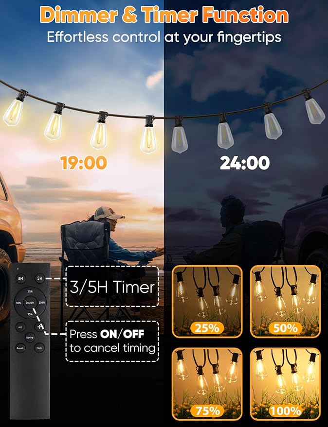 Brightever LED Outdoor String Lights - Image 4