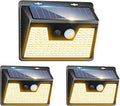 Peasur Solar Lights Outdoor Waterproof, Warm White Motion Sensor Lights Dusk to by Peasur