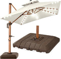 Best Choice Products 10ft Square Cantilever Patio Umbrella w/Base Included by BestChoiceProducts