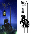 Solar Cat Lantern Garden Stakes by Unknown